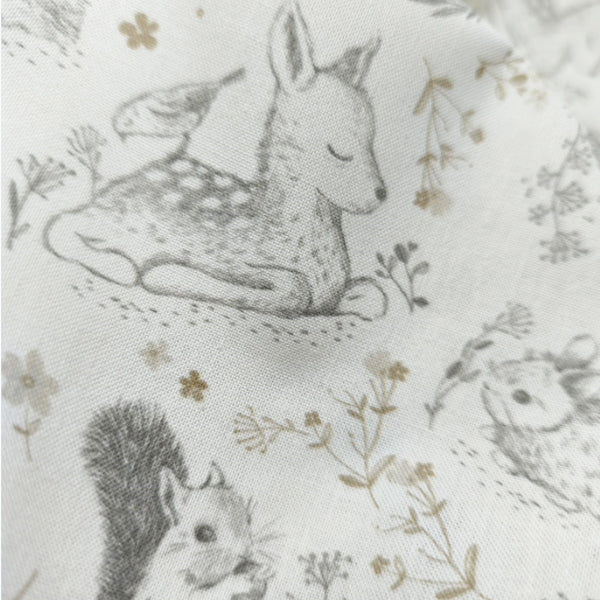 Cotone italiano_disegno animali bosco