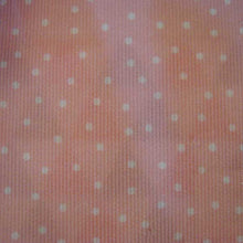 Carica l&#39;immagine nel visualizzatore di Gallery, Piquet pois bianco su fondo rosa antico
