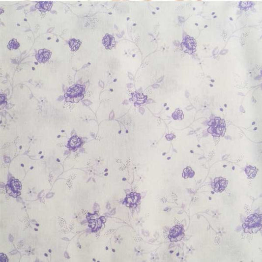 OFFERTA 1 m 4 EURO_Cotone italiano_Fiorellini LILLA