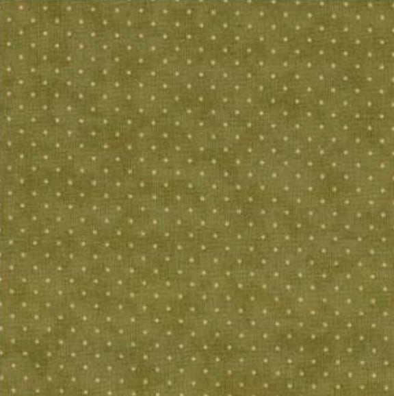 Cotone americano_Essential dots moda fabrics green
